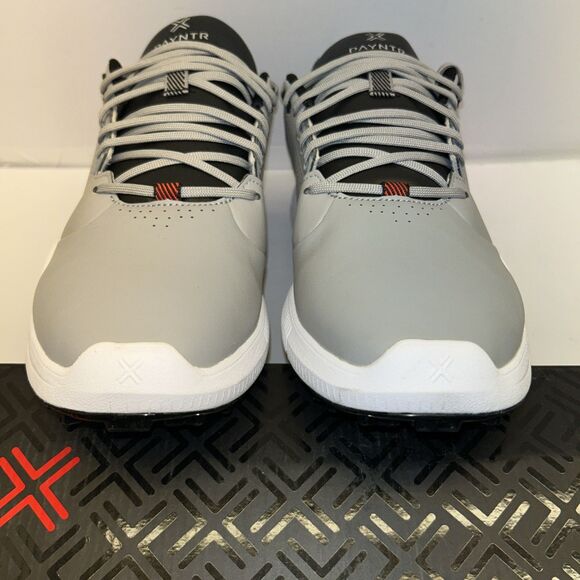 Payntr 003F Spiked Golf Shoes Grey/White Size 12 New in Box - Picture 7 of 9